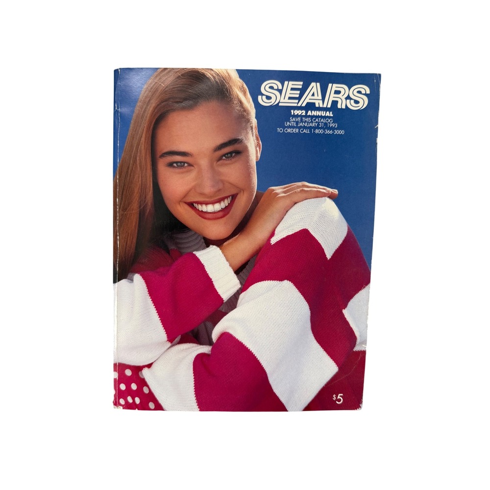 Vintage 1992 Sears Annual Catalog Fashion Home Decor‎ 90s Nostalgia Reference
